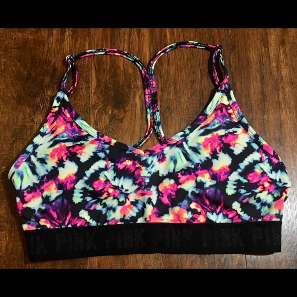 Pink Victoria’s Secret / Tie Dye Sports Bra